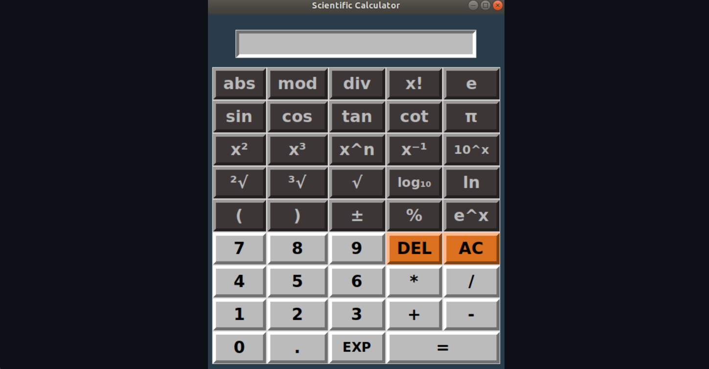 Scientific Calculator-GUI